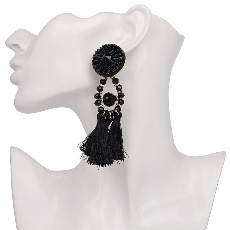 Boho Fringe Tassel Earrings - 9 colors – Pomkin