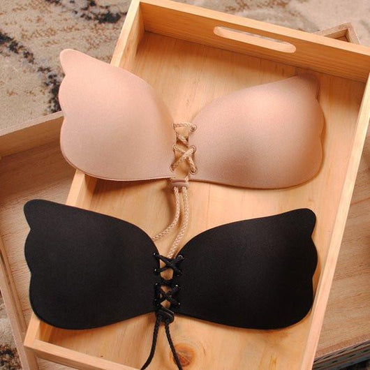 Adjustable Magic Wing Strapless Bra Push up Strapless Backless Adhesive  Sticky Invisible Bra for Wedding - China Wing Bra and Invisbile Bra price