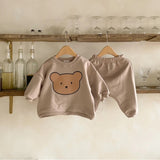 Teddy Bear Sweatshirt and Jogger Pants - Set